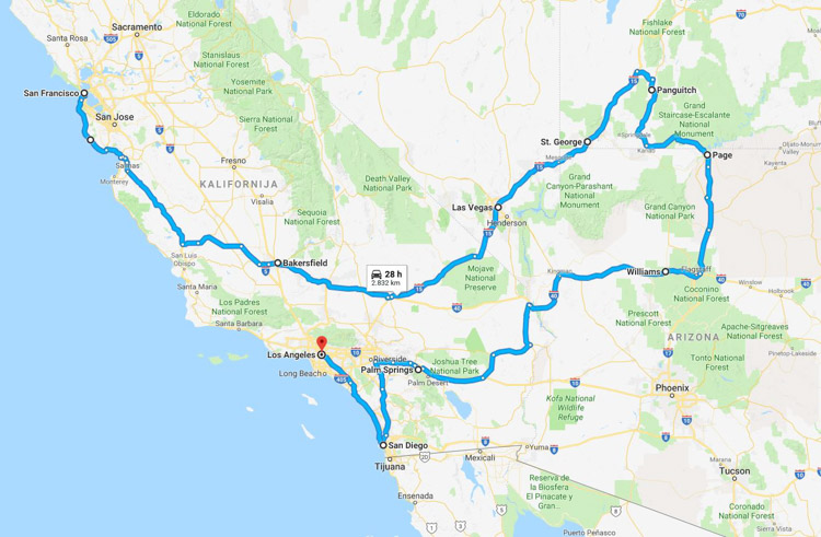 Our journey: Roadtrip across the US West Coast (Travel to the US)